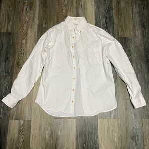 Taylor Stitch White 100% Cotton Button Down Shirt Size Large